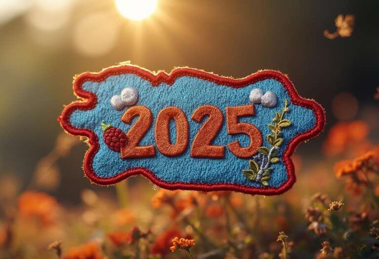 Custom Embroidered Patches for 2025 new year