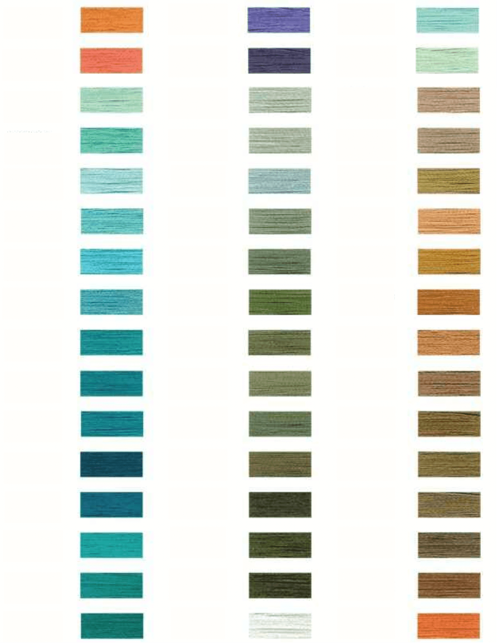 Embroidery Thread Chart