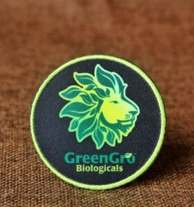custom sublimation patch with gradient artwork