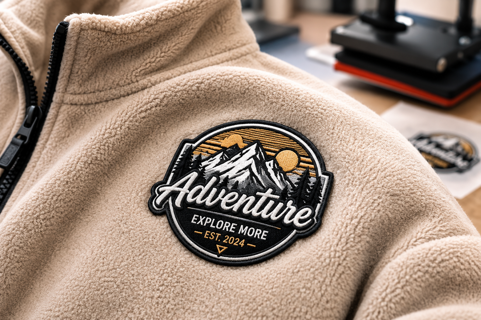 iron on patches on fleece