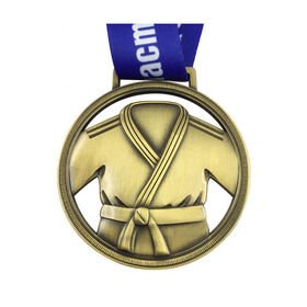 Sandblast finish custom medal
