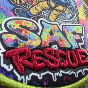 puff embroidery patch