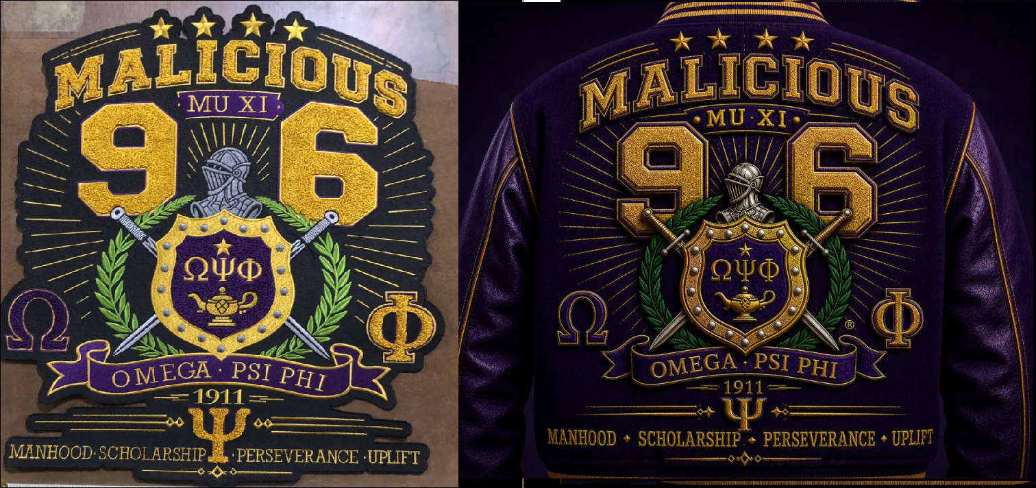 AI Patch Design vs. Real Embroidery